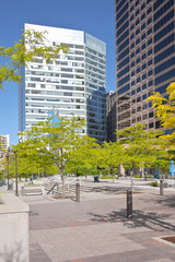 Salt Lake city downtown city view.
