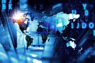 Obraz premium Modern international business