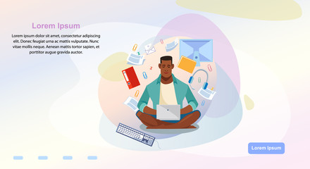 Online Courses Cartoon Vector Web Page Template