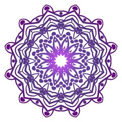 Round pattern flower mandala. circle floral ornament. Legend decorative vector illustration
