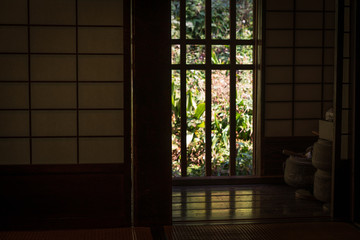 格子戸の風景