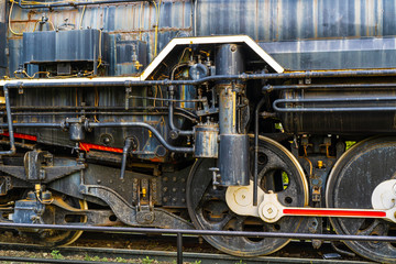 古びた蒸気機関車2