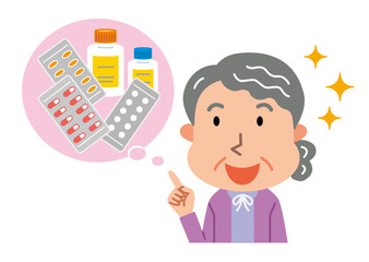  高齢者　女性　クスリ 