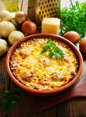 Homemade potato casserole