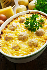 Homemade potato casserole
