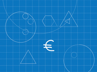 Blueprint for Euro icon