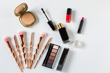 Obraz premium cosmetics on white background