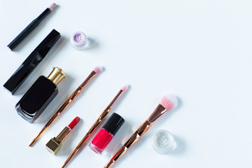 cosmetic set of cosmetics and makeup