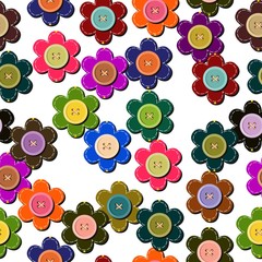 seamless background with flowers