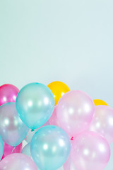 Fototapeta na wymiar celebration balloons on white background 