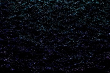 cute festal shining dark night water with lights - abstract background of electric lights reflected in black liquid