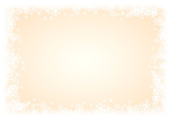 Vector Winter Background. A cold Christmas. Frame made of snowfall and ice crystals