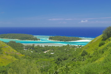 passe et lagon de Moorea polynesie française