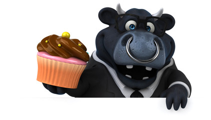 Black bull - 3D Illustration