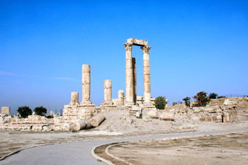 Temple of Hercules in Amman Citadel, Amman, Jordan