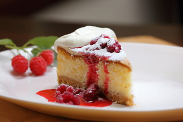 air biscuit with raspberry jam