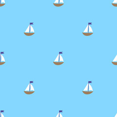 seamless pattern with boats