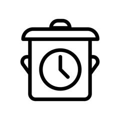 Cooking time vector icon