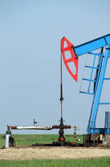 Fototapeta na wymiar oil pump jack and pipeline industry