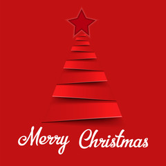 Modern abstract christmas tree background, eps10 vector illustration