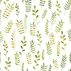 Seamless pattern jungle foliage. Floral leaf for print surface design