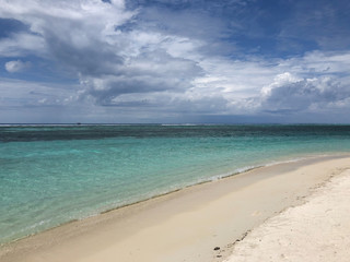 landscape beach at a resort in the maldives