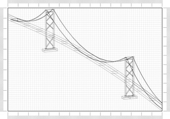 Bridge design - Architect Blueprint 
