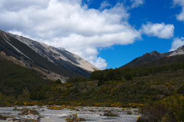 Valley view in Arthur's Pass national park