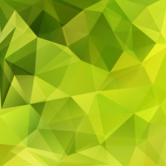 Plakat Polygonal green vector background. Can be used in cover design, book design, website background. Vector illustration