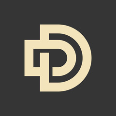 Letter DD monogram