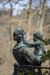 statue of angel in cemetery