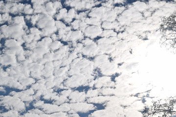 Obraz premium The vast blue sky and clouds sky