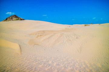 A very soft fine sandy beach in South Padre Island, Texas