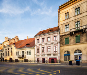 Fototapeta na wymiar street scene in Budapest, Hungary.