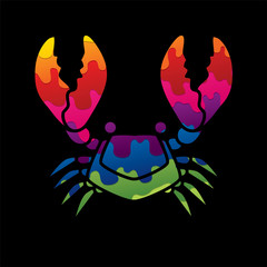 Big Crab graphic vector.