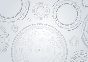Abstract background with high detailed circles. Vector illustration.