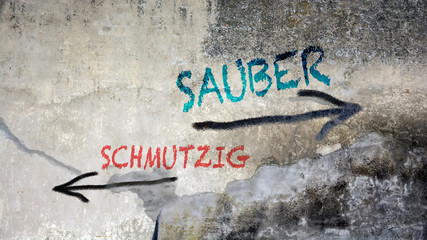 Schild 391 - Sauber