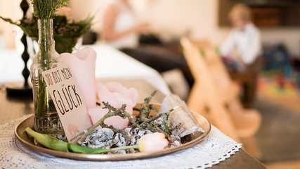 Du bist mein Glück, Hochzeit, Deko, Blumen, Karte, Wünschtexte