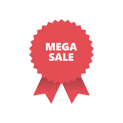 Red Award Medal with ribbons, Banner