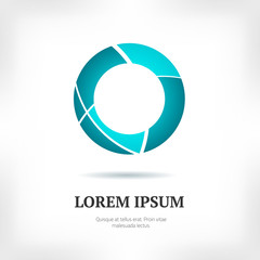 Abstract geometric logo. Simple design element. Vector illustration.