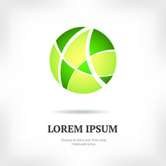 Abstract geometric logo. Simple design element. Vector illustration.