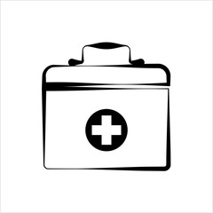 Doctor Bag Icon, First Aid Box Icon
