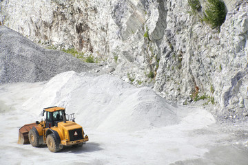 Dolomite or calcite marble quarry  
