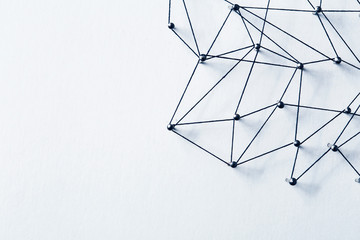 Linking entities. Network, networking, social media, internet co