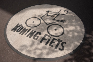 Road sign for bicycles in Leuven