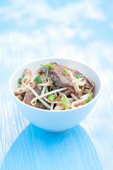 noodles with beef and vegetables