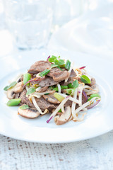 Beef with bean sprouts