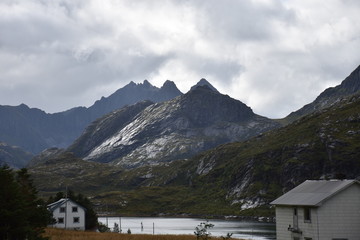 Lofoten, Flakstad, Fredvang, Norwegen, Flakstadøya, Moskenesøya, Ryten, Selfjorden, Fjord,...