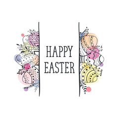 Obraz premium easter greeting card