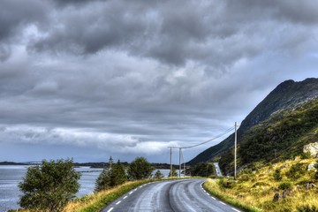 Lofoten, Flakstad, Fredvang, Norwegen, Flakstadøya, Moskenesøya, Ryten, Selfjorden, Fjord,...